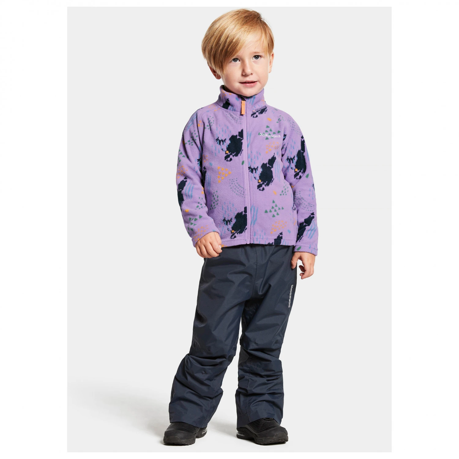 DIDRIKSONS Kid's Monte Printed Full Zip 8 - Fleece Jacket - Image 4