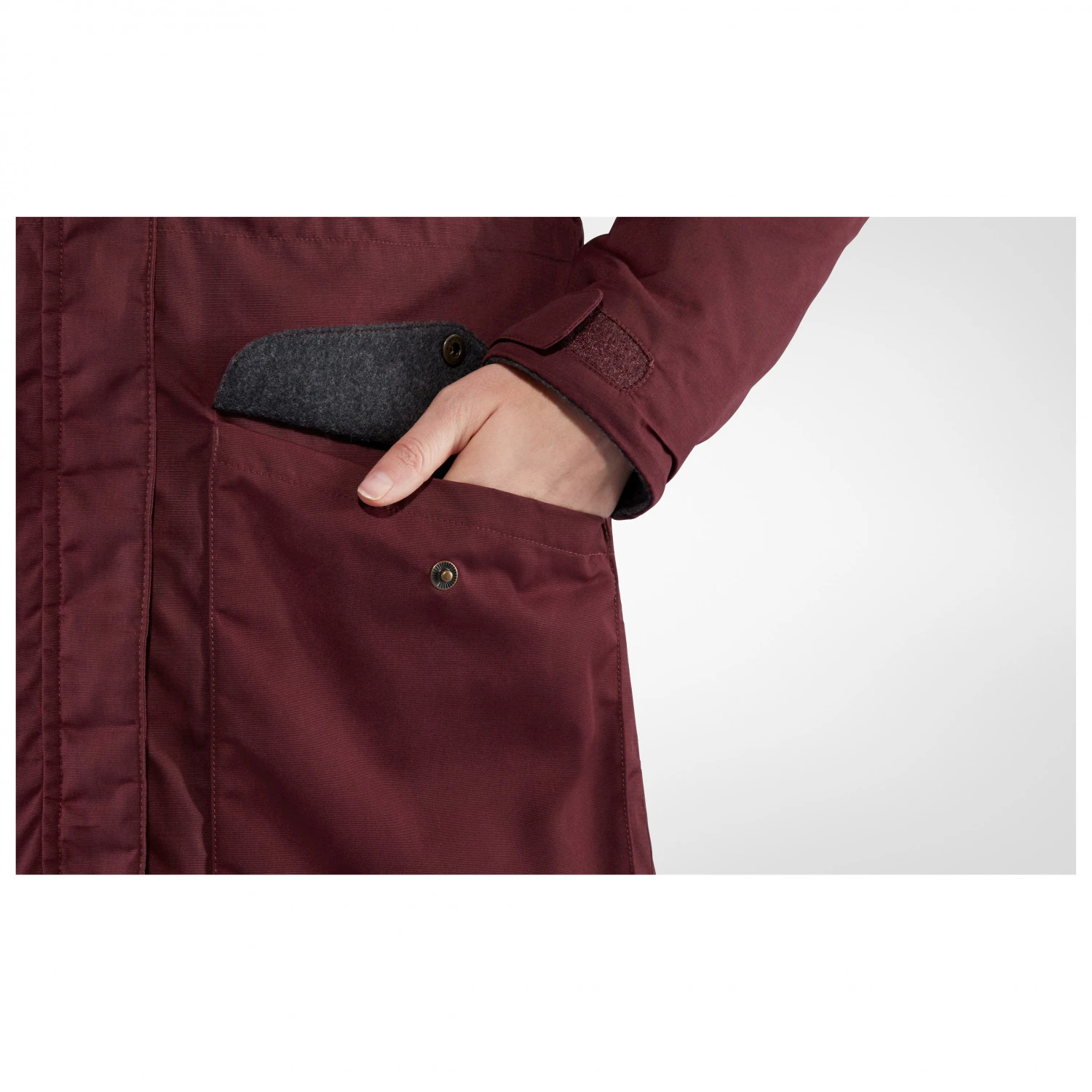 FJÄLLRÄVEN Women's Singi Wool Padded Parka - Coat - Image 3