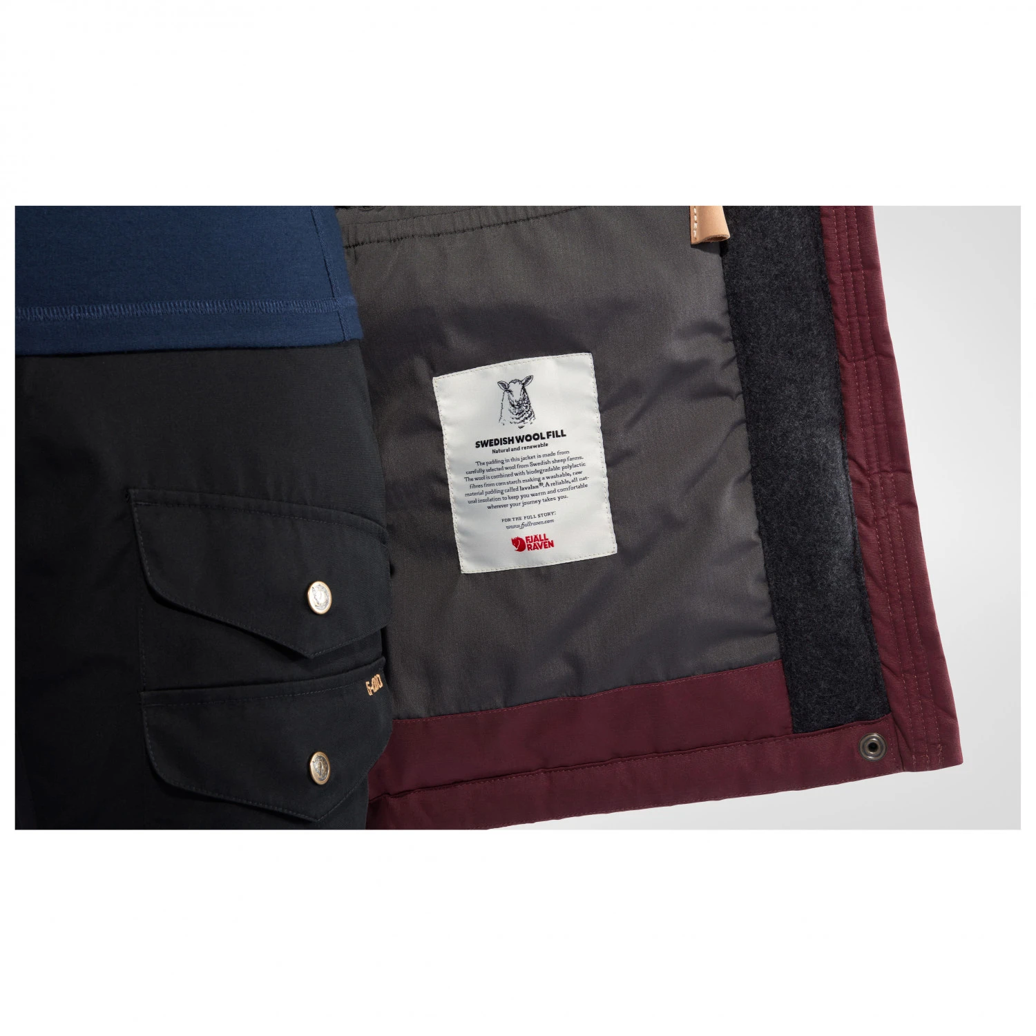 FJÄLLRÄVEN Women's Singi Wool Padded Parka - Coat - Image 7