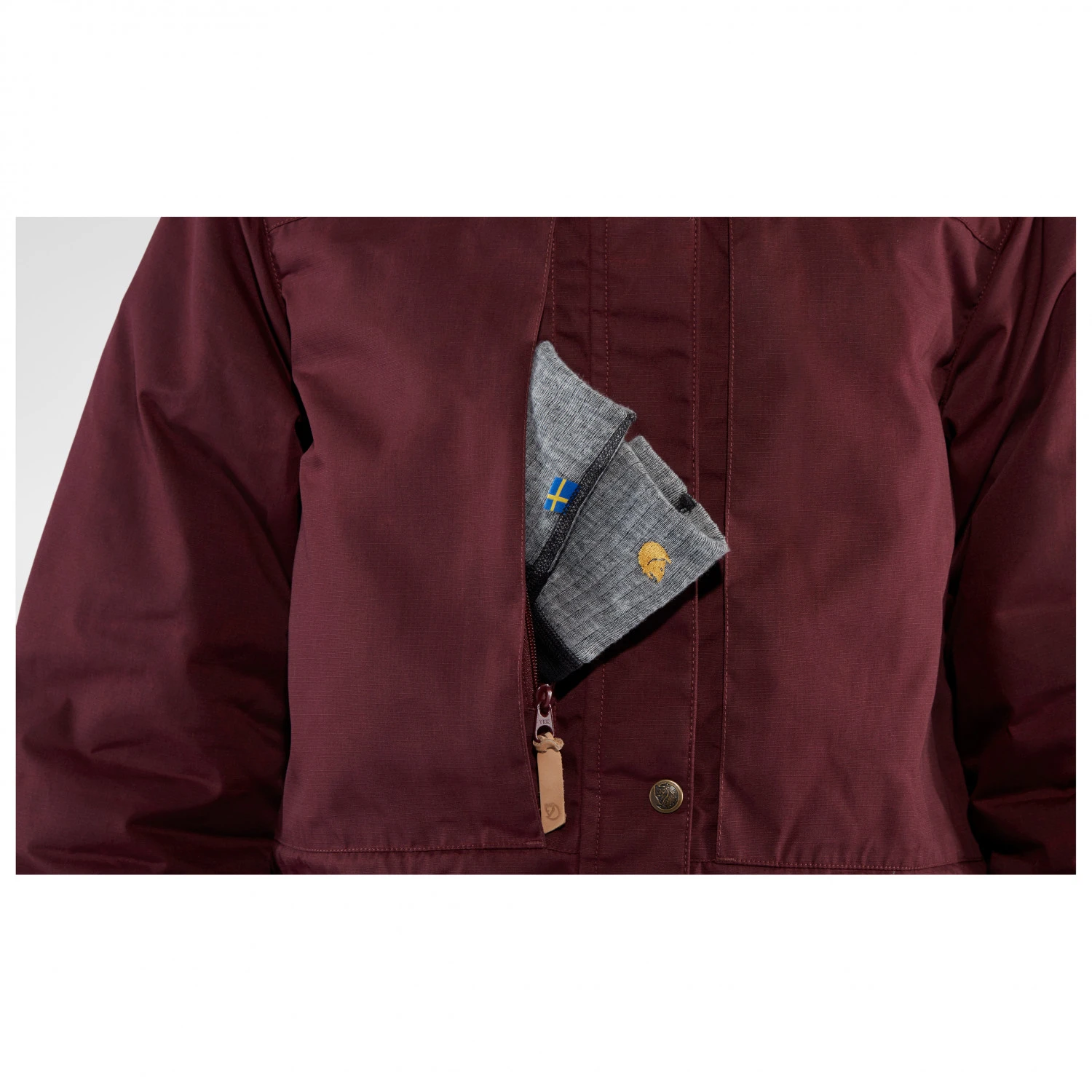 FJÄLLRÄVEN Women's Singi Wool Padded Parka - Coat - Image 8
