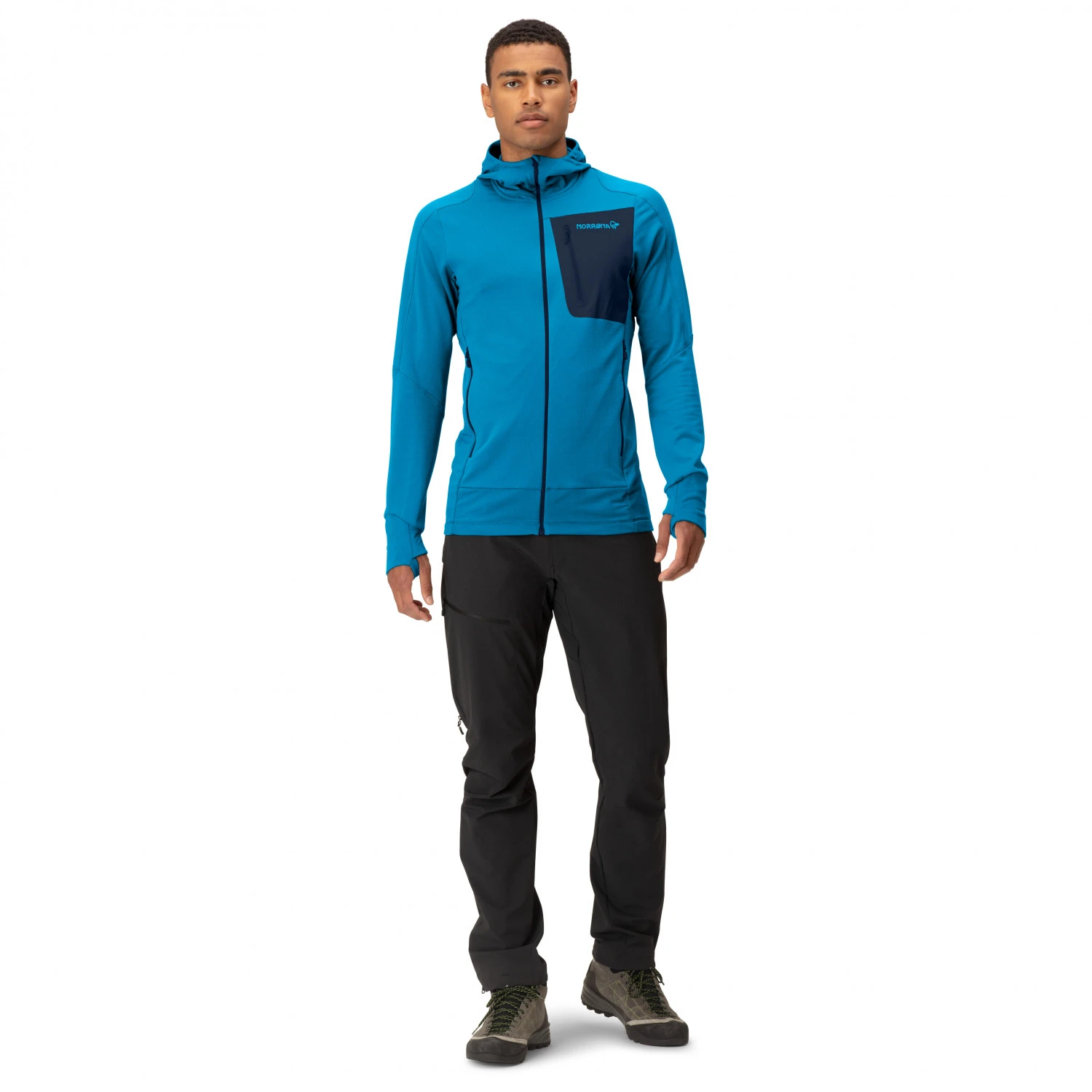 Norrøna Falketind Power Grid Hood - Fleece Jacket - Image 3