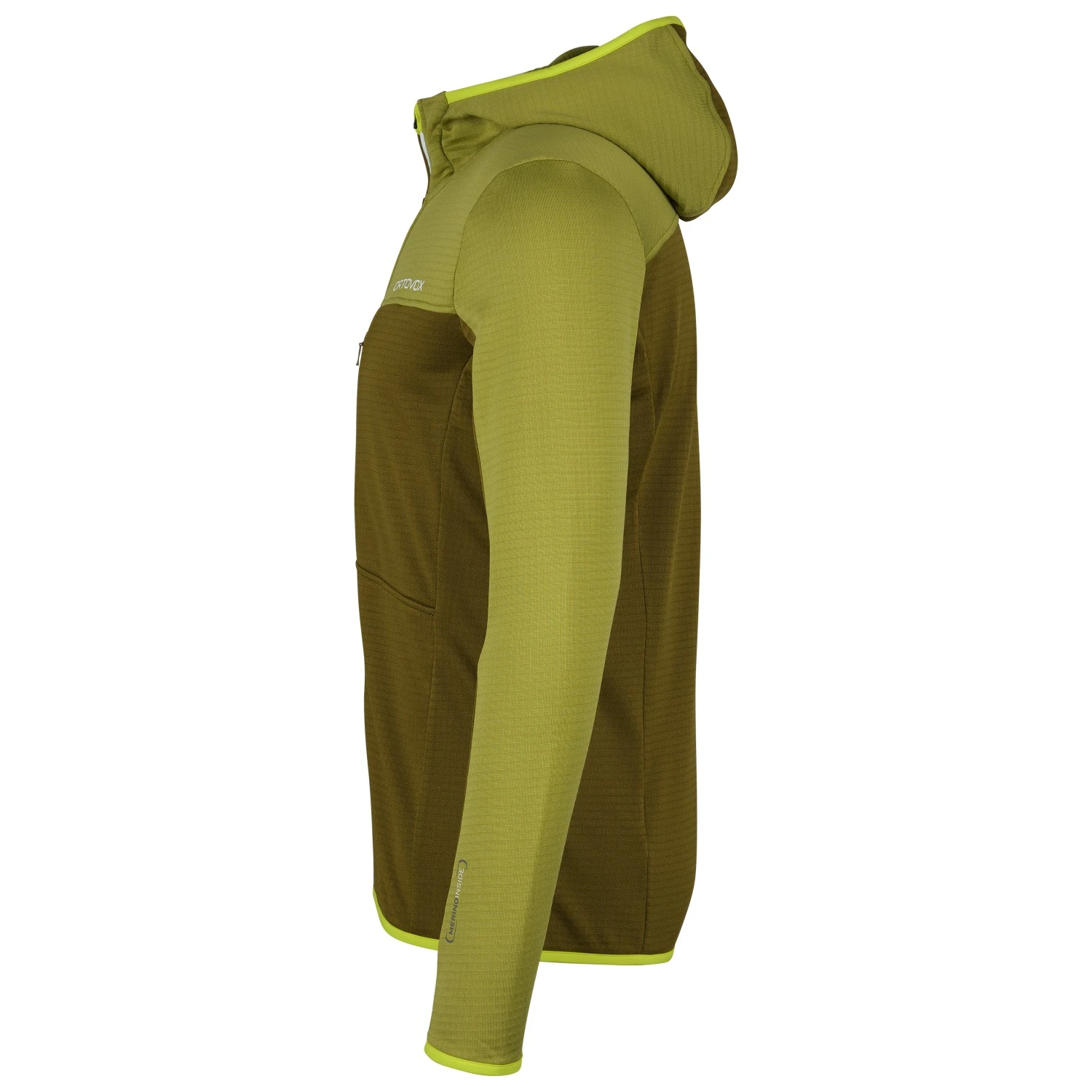 Ortovox Fleece Light Grid Hooded Jacket - Fleece Jacket - Image 2